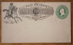 Почтовый конверт США Пони-экспресс
