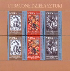 Серия почтовых марок Польши "Потерянные произведения искусства"