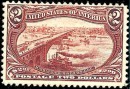 Почтовая марка США - концовка Транс-Миссисипской серии