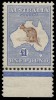 Почтовая марка Австралии 1913 г. с кенгуру