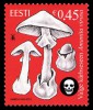 Почтовая марка Эстонии с грибами