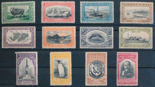 Серия почтовых марок Фолклендских островов 1933 года