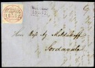 Письмо с маркой 1857 года