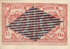 Марка Швейцарии 1852 г.