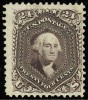 Почтовая марка США 1875 года с изображением президента Вашингтона