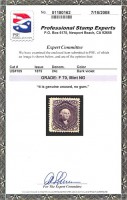 Сертификат к почтовой марке США 