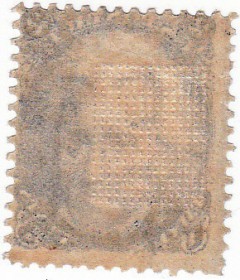 Вафелирование на почтовой марке США 1867 г. с Джексоном