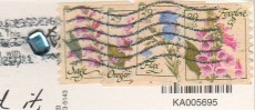 Почтовые марки США на открытке "Кэри"