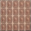 Блок почтовых марок США 1860 г. с Джефферсоном