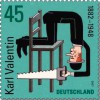 Почтовая марка Германии с Карлом Валентином