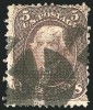 Почтовая марка США 1867 г. с вафелированием