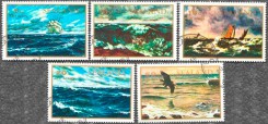 Серия почтовых марок Силенда с морем