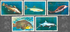 Серия почтовых марок Силенда с рыбами
