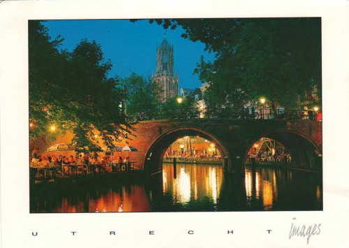 Посткроссинг: почтовая открытка Нидерандов "Старый канал в Утрехте"