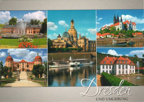 Посткроссинг: почтовая открытка Германии "Виды Дрездена"