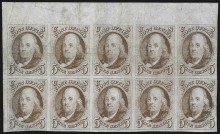 Блок почтовых марок США