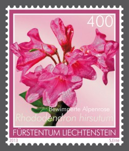 Альпийские цветы на марке