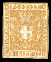 Почтовая марка Тосканы