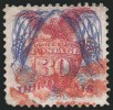 Почтовая марка - перевертка США с орлом 1869 года