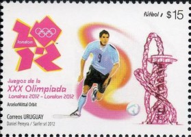 Футбол на марке Уругвая