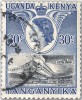 Почтовая марка колонии Великобритании Кении с перевернутым рисунком