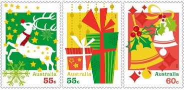 Новогодние марки Австралии