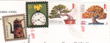 марки США на открытке