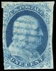 Почтовая марка США 1851 г. с Франклином